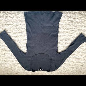 James Perse Rib U Neck Tee with three quarter sleeves worn three times!